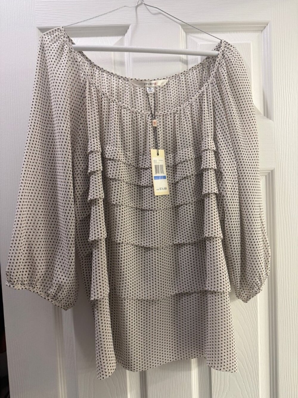 Studio M 3/4 sleeve blouse
